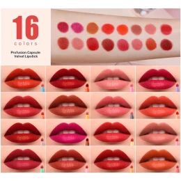 Derol Mini Matte Lipstick Set (16 Pieces )