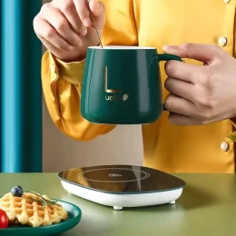 Coffee Mug Warmer Timer Heating Coaster Smart Thermostatic Heating Pad Hot Plate Hot Milk Coffee Cup Warmer