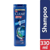 Clear Shampoo Men Cool Sport Menthol Anti Dandruff 330ml - Free Water Bottle