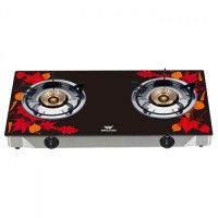 Walton WGS-GNS1 (LPG / NG) Maple Leaf Glass Top Double Burner