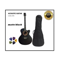 Matte Black Premium Acoustic Guitar -Black 2021 Edition