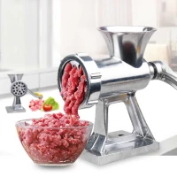 Large Size Manual Meat Grinder (No-32 Keema Machine -Silver Color)