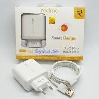 Realme 65W X50 Pro Smart Charger With Micro USB Cable (White)