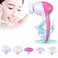 5 in 1 Electric Facial Cleanser Machine Skin Pore Cleaner Body Cleansing Massage Mini Beauty Massager Brush