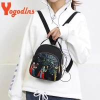 New Trendy Fashion Printing Mini Backpack For Women