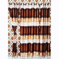 Exclusive Collection New Synthetic Curtains For Your Lovely Home Window And Door (Brown)