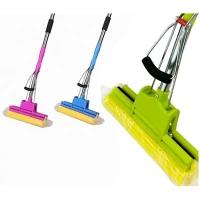 PVA Double Roller Floor Cleaning Mop Super Cleaner Stainless Steel Sponge for Floor